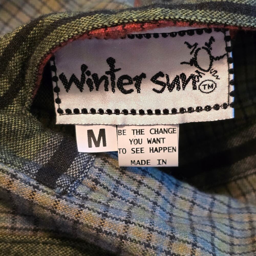 Vintage Winter Sun Vest Womens Medium Multicolor Patchwork Bohemian Lagenlook - Picture 3 of 7